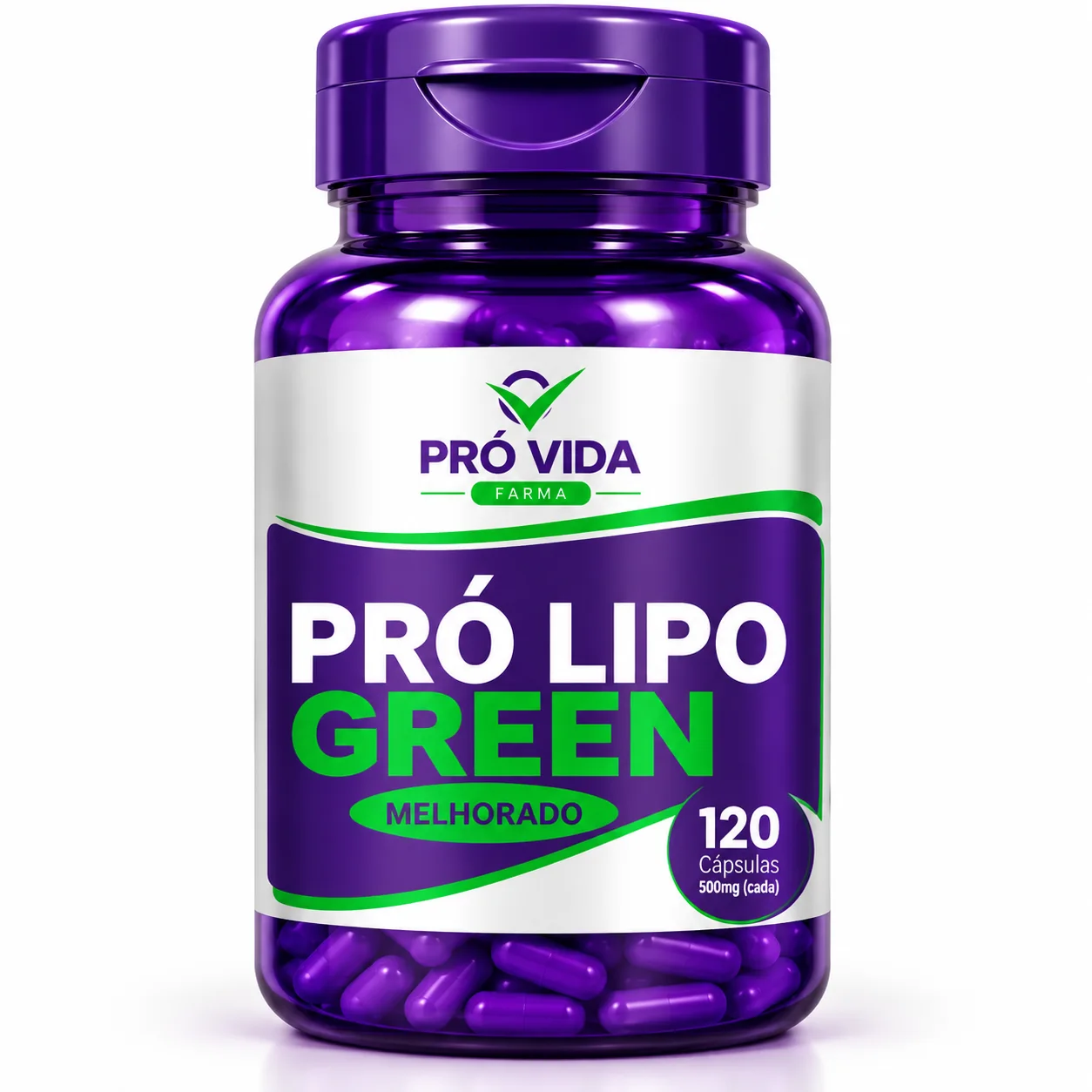 Pro Lipo Green Melhorado (Fórmula Antiga) - 120 Cápsulas