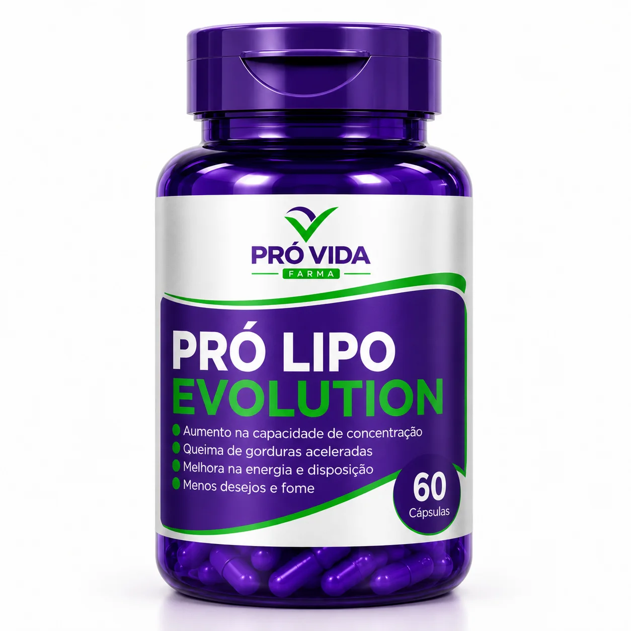 Emagrecedor Pró Lipo Evolution - 60 Cápsulas - Pró Vida Farma