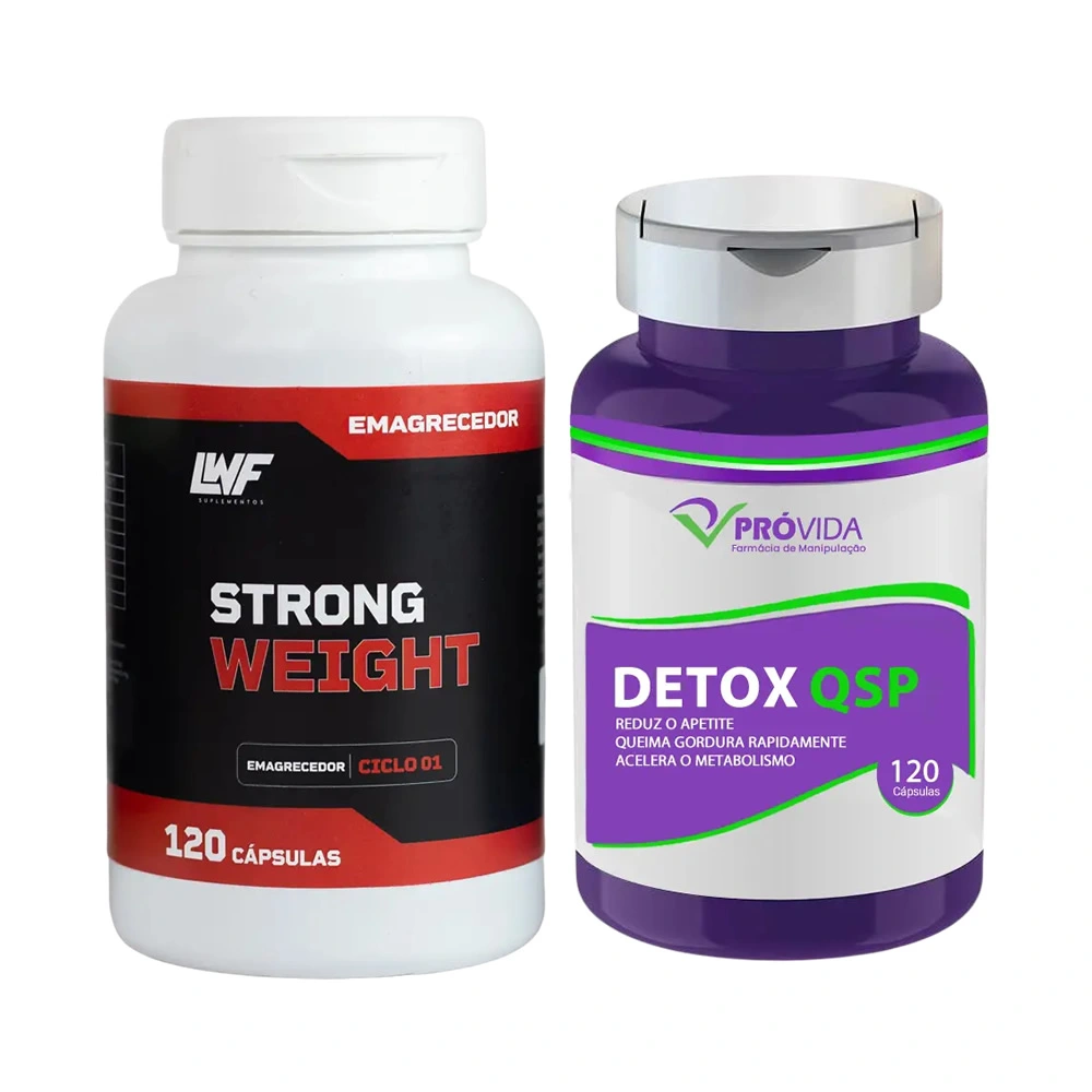 Compre Strong Weight - 120 Cápsulas - Ganha Detox 30 Cápsulas
