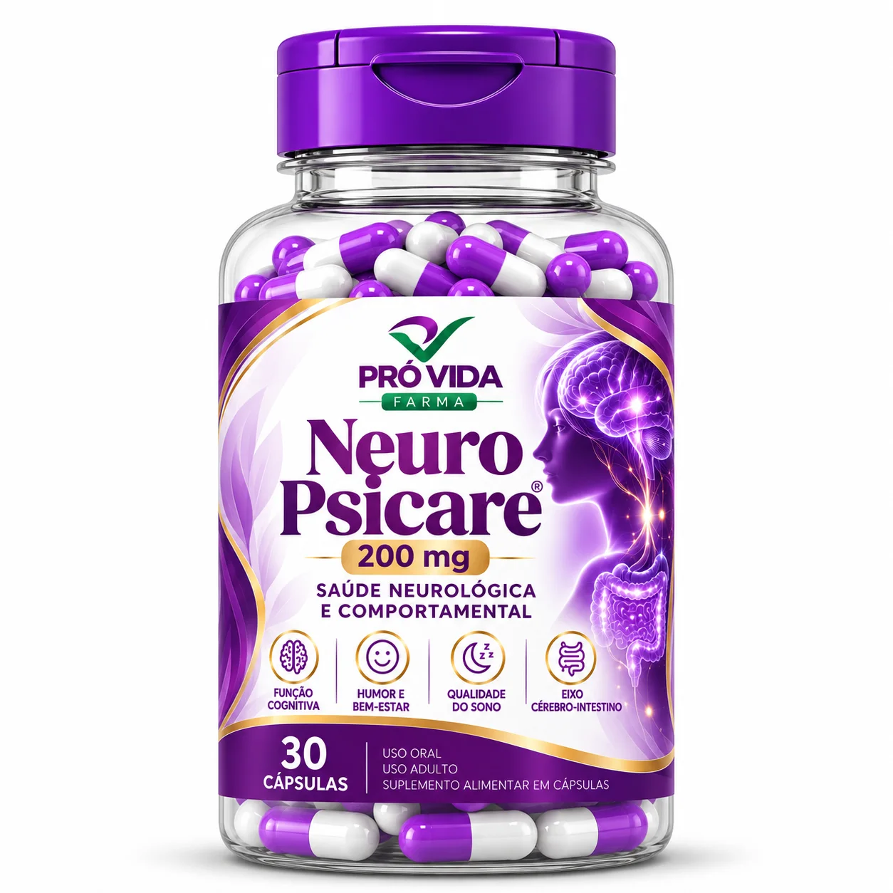 Neuro PsicAre® 200mg 30 Cápsulas