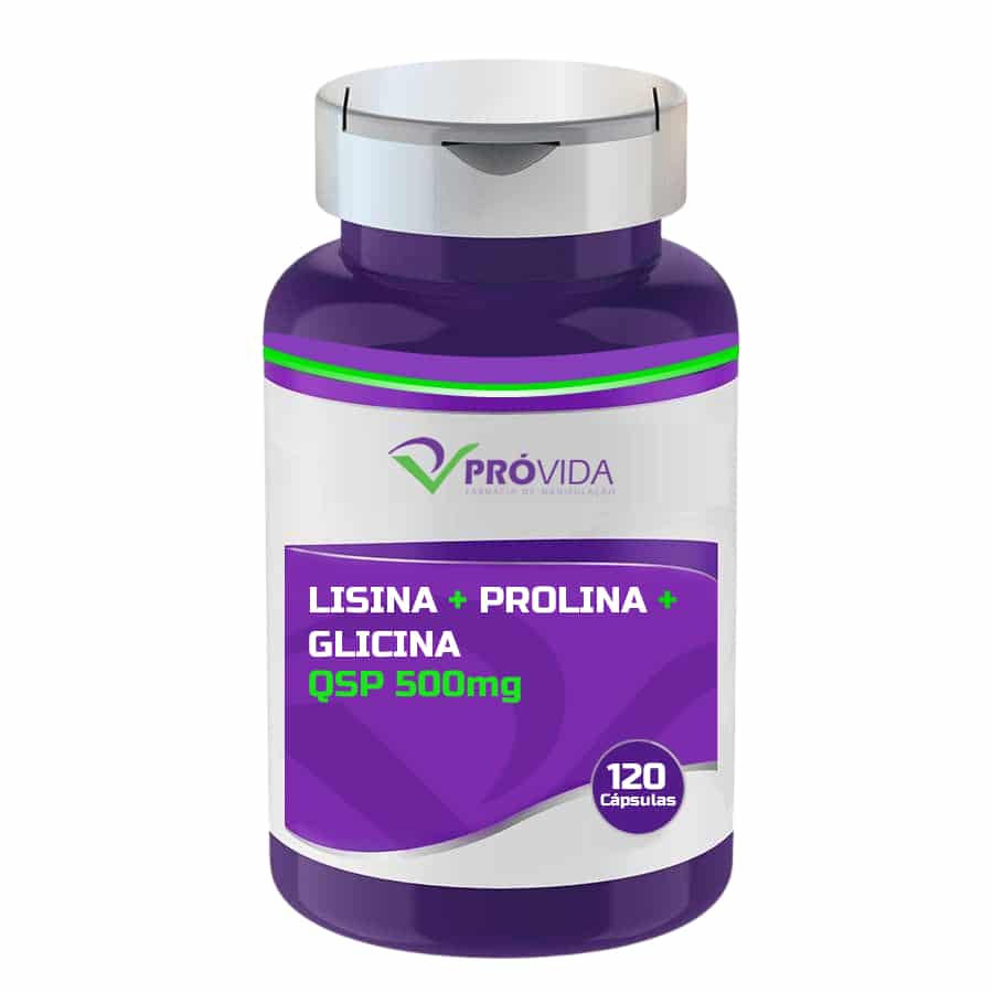 LISINA + PROLINA + GLICINA qsp 500 mg