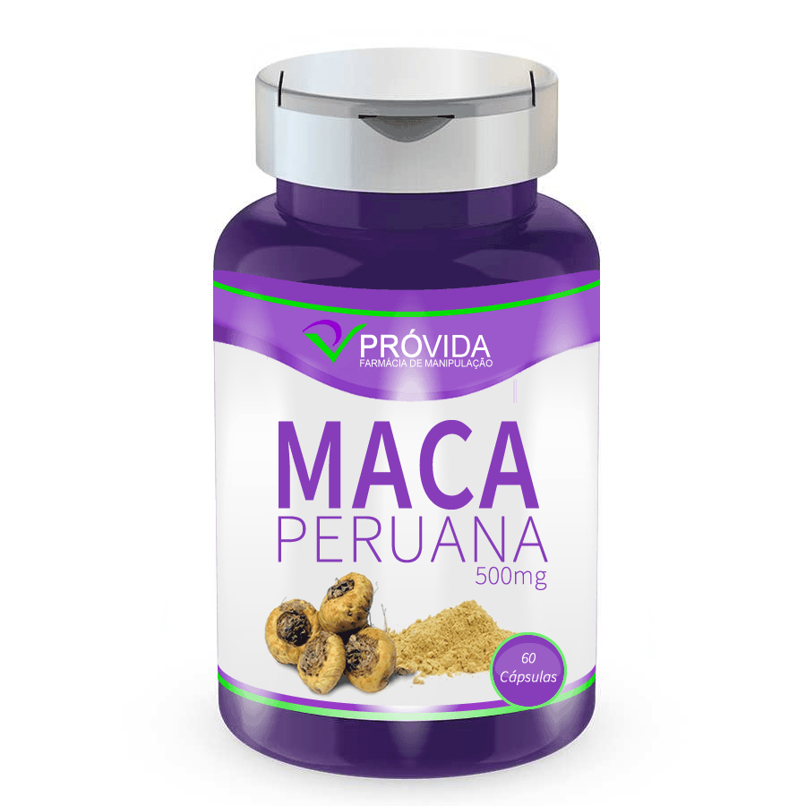 Maca peruana 500 mg, 60 cápsulas