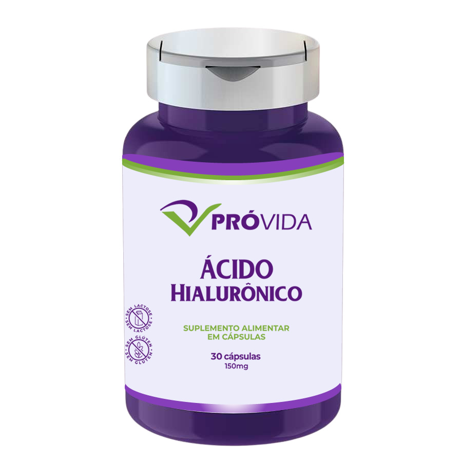 Ácido Hialurônico 150 mg com Peptídeos, vitaminas e biotina - 30 Cápsulas