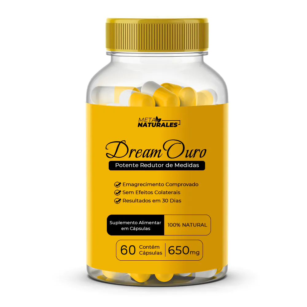 Dream Ouro - Potente Redutor de Peso - 60 Cápsulas